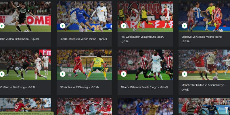 Chuyên trang cung cấp lịch phát sóng trực tiếp đến người hâm mộ